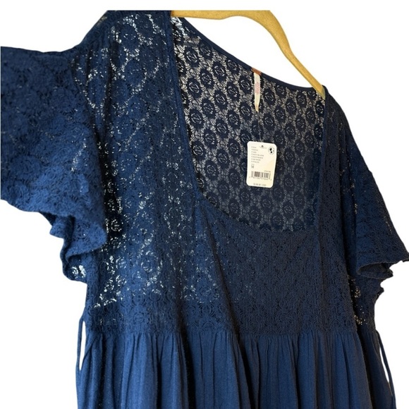 NWT! $108 Free People Bring the Romance Handkerchief Boho Maxi Dress Size M - Picture 7 of 10